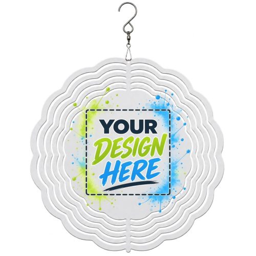 3D  Geometric Wind Spinner Chime | Design Your Own | Custom Printed | Hanging Ornament Decoration