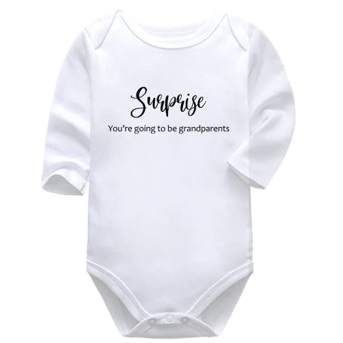 Surprise You're Going To Be Grandparents | Pregnancy Announcement | Baby Vest Bodysuit Onesie