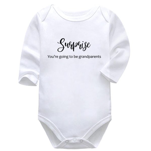 Surprise You're Going To Be Grandparents | Pregnancy Announcement | Baby Vest Bodysuit Onesie