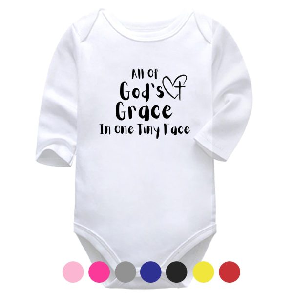 All Of God's Grace | Christian | Grace | Baby Vest Bodysuit Onesie