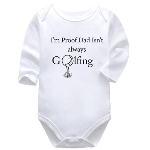 I'm Proof Dad Isn't Always Golfing | Golf | Baby Vest Bodysuit Onesie