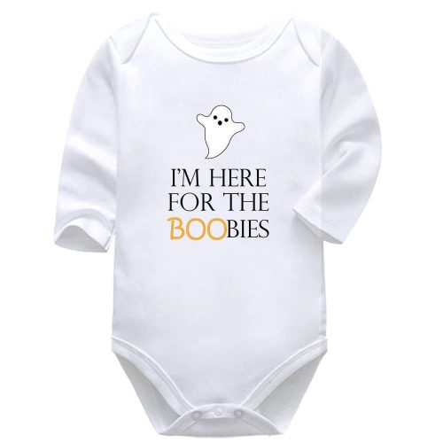 I'm Here for the BOObies | Halloween | Baby Vest Bodysuit Onesie