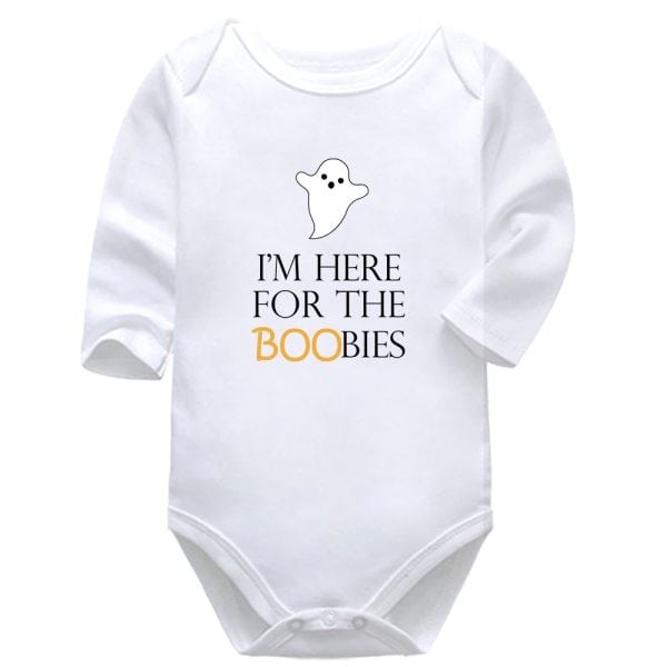 I'm Here for the BOObies | Halloween | Baby Vest Bodysuit Onesie