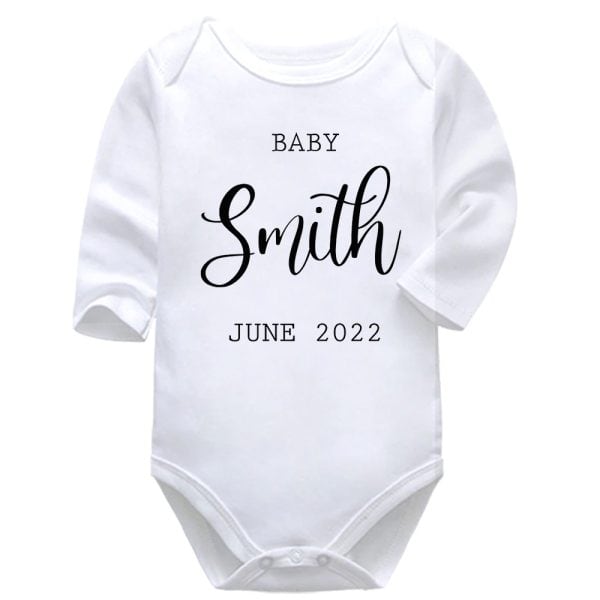Baby Est. | Pregnancy Announcement | Baby Vest Bodysuit Onesie