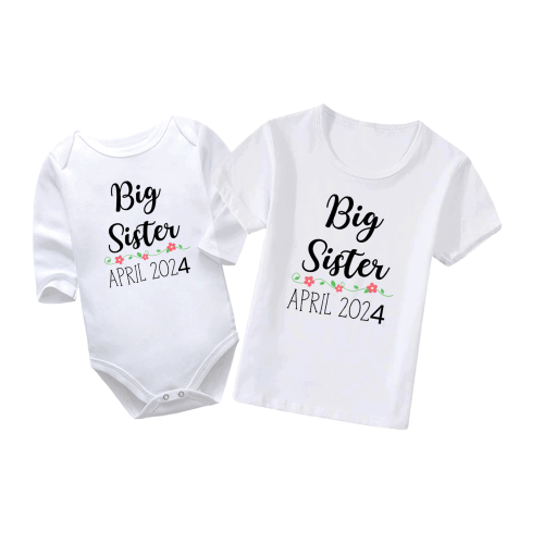 Big Sister | Pregnancy Vest | Pregnancy Announcement | Baby Vest Bodysuit Onesie