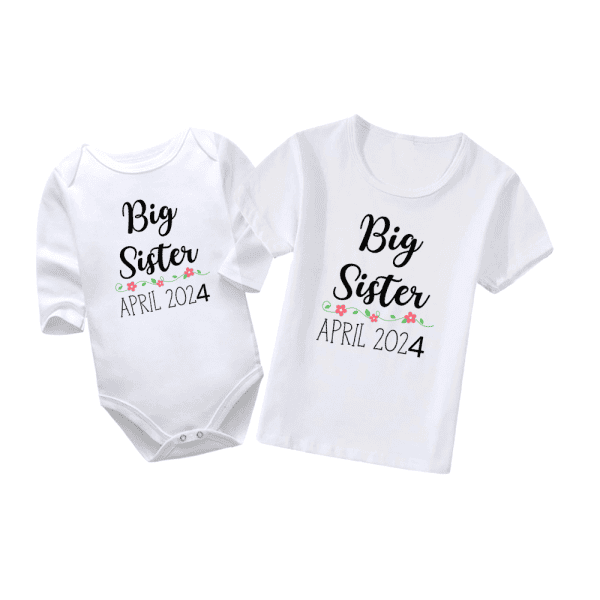 Big Sister | Pregnancy Vest | Pregnancy Announcement | Baby Vest Bodysuit Onesie