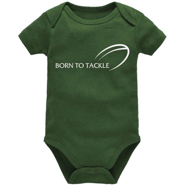 Born To Tackle | Rugby | Sport Vest | Baby Vest Bodysuit Onesie