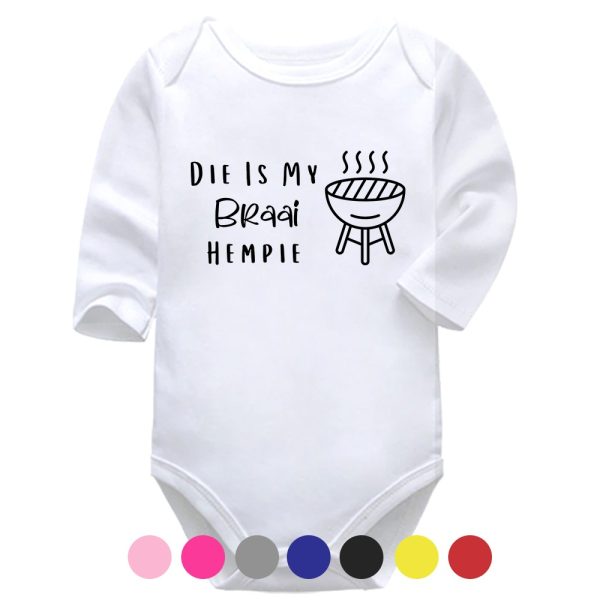 Die Is My Braai Hempie | Afrikaans Vest | Braai | Baby Vest Bodysuit Onesie