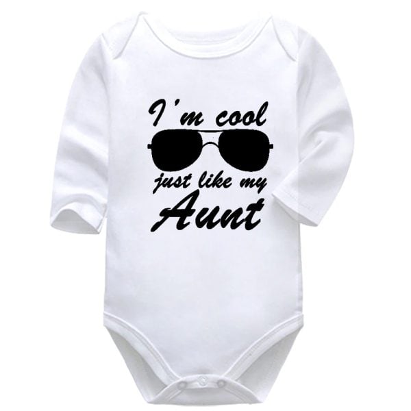 I'm Cool Just Like My Aunt | Aunt | Baby Vest Bodysuit Onesie | Kids T-Shirt