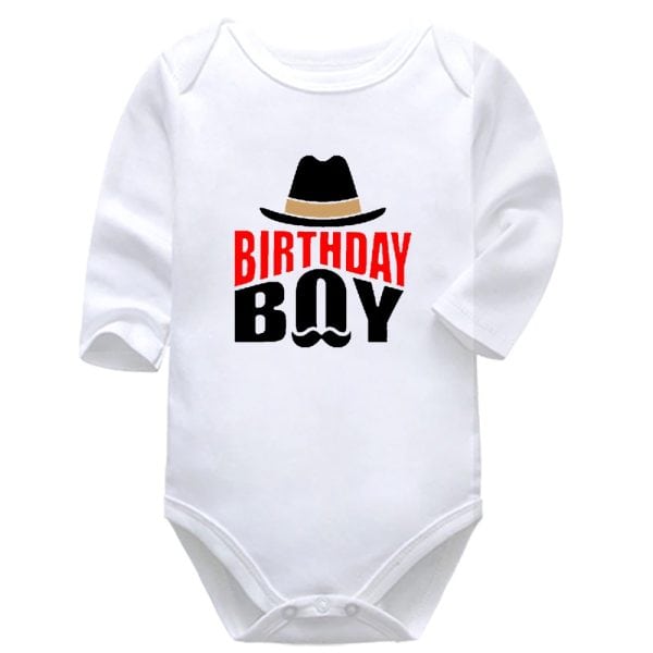 My Cowboy Birthday | Birthday | Cowboy |  Baby Vest Bodysuit Onesie