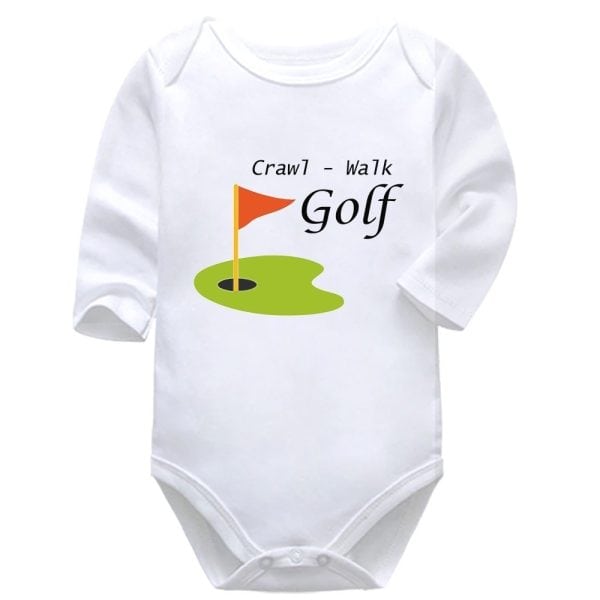 Crawl Walk Golf | Golf | Baby Vest Bodysuit Onesie