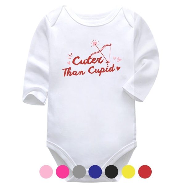 Cuter Than Cupid | Valentine's Vest | Cupid | Baby Vest Bodysuit Onesie