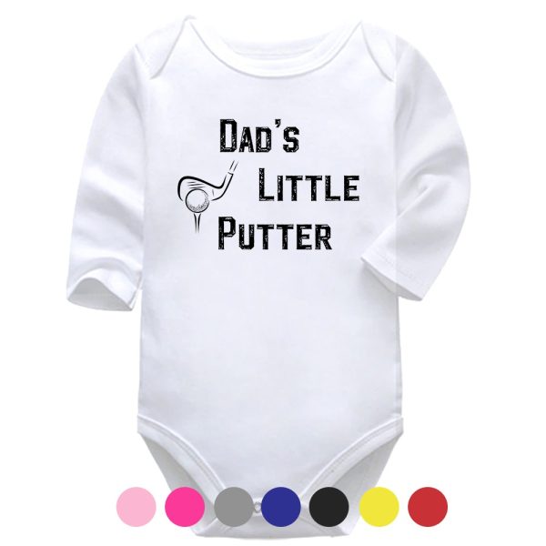 Dad's Little Putter | Sport Vest | Golf | Baby Vest Bodysuit Onesie | Kids T-Shirt