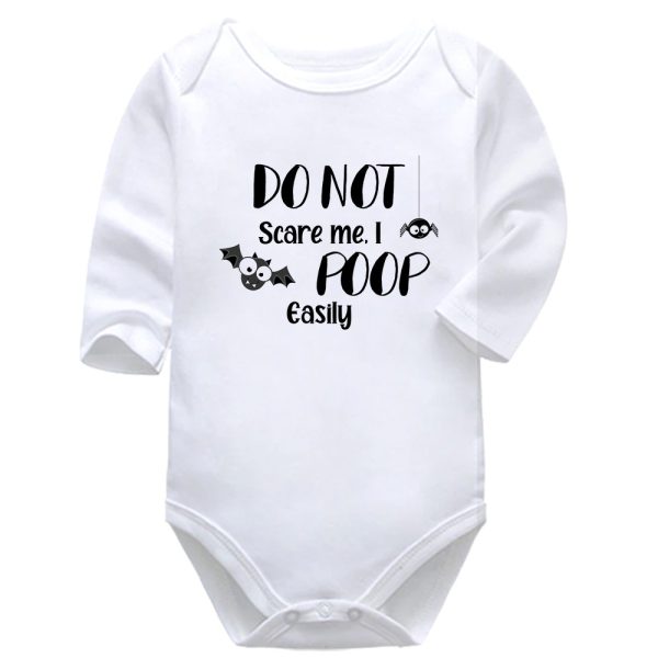 Don't Scare Me I Poop Easily | Halloween | Baby Vest Bodysuit Onesie