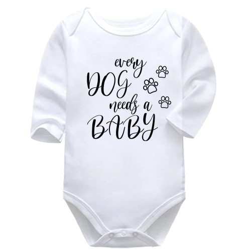 Every Dog Needs a Baby  | Pets | Animal Family | Paws | Baby Vest Bodysuit Onesie