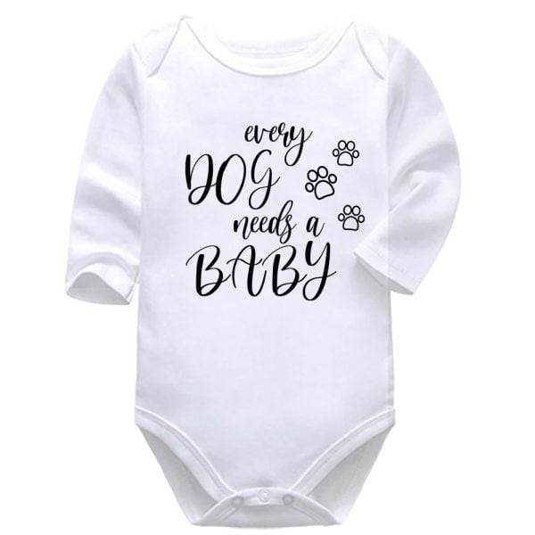 Every Dog Needs a Baby  | Pets | Animal Family | Paws | Baby Vest Bodysuit Onesie