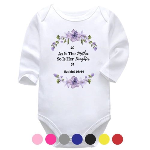 Ezekiel 16:44 | Mother's Day Vest | Christian | Baby Vest Bodysuit Onesie | Kids T-Shirt
