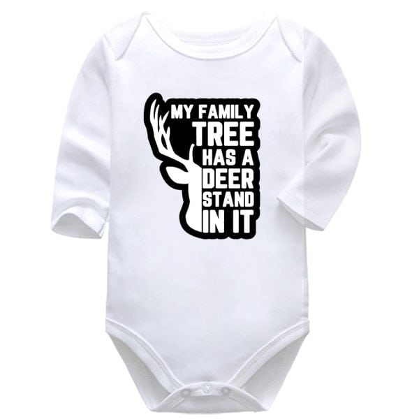 Family Tree Has Deer Stand | Hunting | Baby Vest Bodysuit Onesie |  Kids T-Shirt | Adult T-Shirt