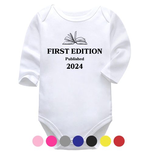 First Edition | Book Vest | Bookworm | Baby Vest Bodysuit Onesie | Kids T-Shirt