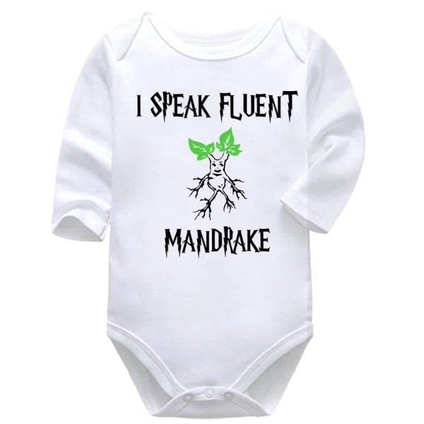 I Speak Fluent Mandrake | Harry Potter | Baby Vest Bodysuit Onesie