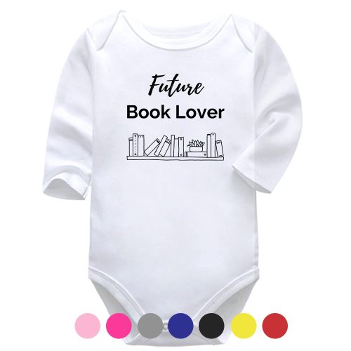 Future Book Lover | Book Vest | Bookworm | Baby Vest Bodysuit Onesie | Kids T-Shirt