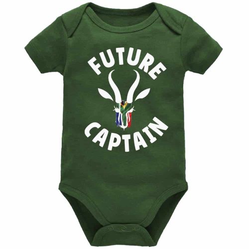 Future Springbok Captain | Rugby | Sport Vest | Baby Vest Bodysuit Onesie | Kids T-Shirt