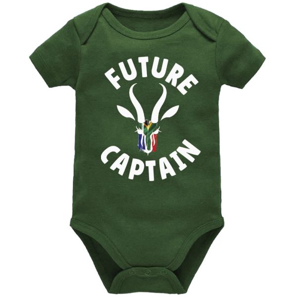 Future Springbok Captain | Rugby | Sport Vest | Baby Vest Bodysuit Onesie | Kids T-Shirt
