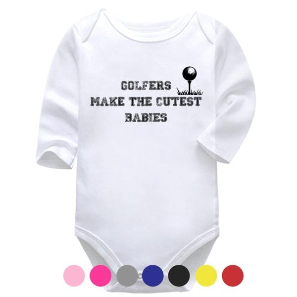 Golfers Make The Cutest Babies | Sport Vest | Golf | Baby Vest Bodysuit Onesie | Kids T-Shirt
