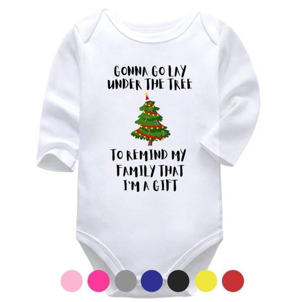 Gonna Go Lay Under The Tree| Christmas | Christmas Tree | Baby Vest Bodysuit Onesie