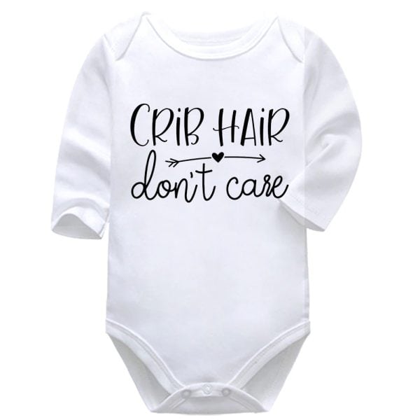 Crib Hair Don't Care | Make-up | Hair Dresser | Baby Vest Bodysuit Onesie |  Kids T-Shirt | Adult T-Shirt
