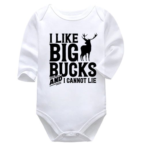 I Like Big Bucks and I Cannot Lie | Hunting | Baby Vest Bodysuit Onesie |  Kids T-Shirt | Adult T-Shirt