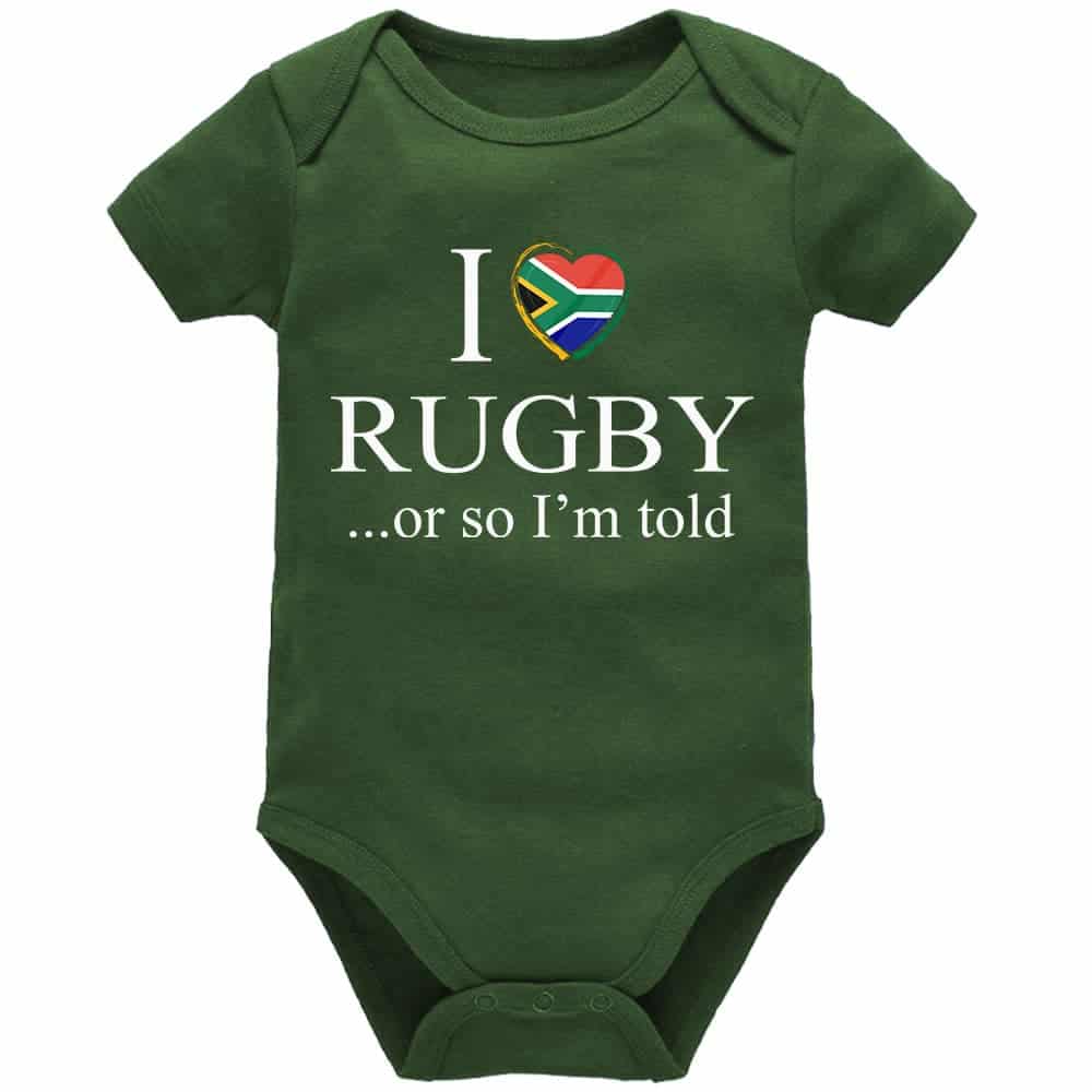 I Love Rugby … Or So I’m Told | Rugby | Sport Vest | Baby Vest Bodysuit Onesie