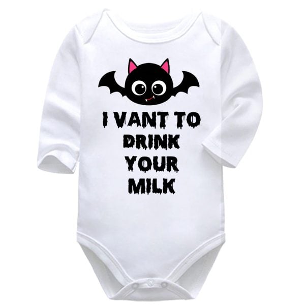 I Vant to Drink Your Milk | Halloween | Baby Vest Bodysuit Onesie