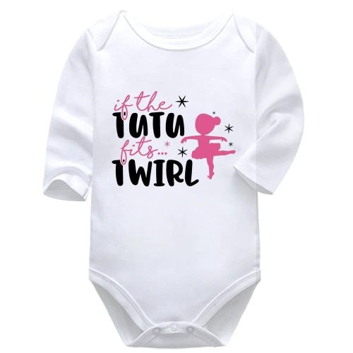 If The Tutu Fits Twirl | Dance | Sport | Baby Vest Bodysuit Onesie | Kids T-Shirt