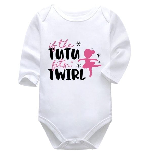 If The Tutu Fits Twirl | Dance | Sport | Baby Vest Bodysuit Onesie | Kids T-Shirt