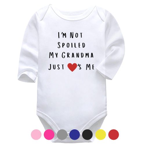 I'm Not Spoiled | Family | Grandma | Baby Vest Bodysuit Onesie | Kids T-Shirt