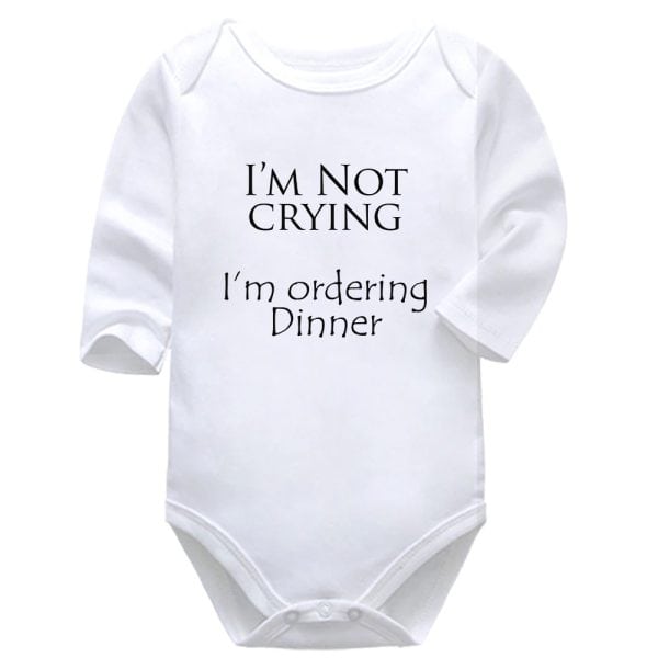 Ordering Dinner | Feeding | Baby Vest Bodysuit Onesie