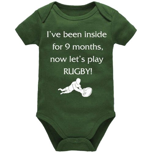 I've Been Inside For 9 Months, Now Let's Play Rugby! | Rugby | Sport Vest | Baby Vest Bodysuit Onesie