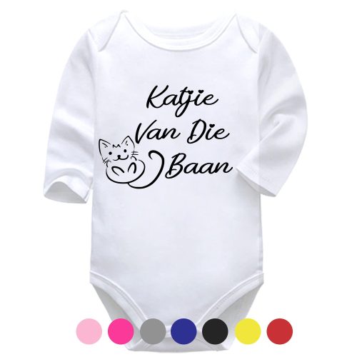 Katjie Van Die Baan | Afrikaans Vest  | Baby Vest Bodysuit Onesie
