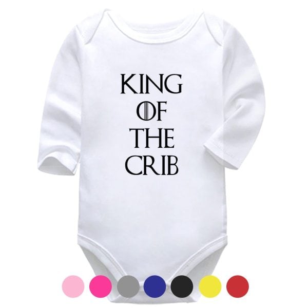 King Of The Crib | GoT | Pop Culture Vest | Baby Vest Bodysuit Onesie