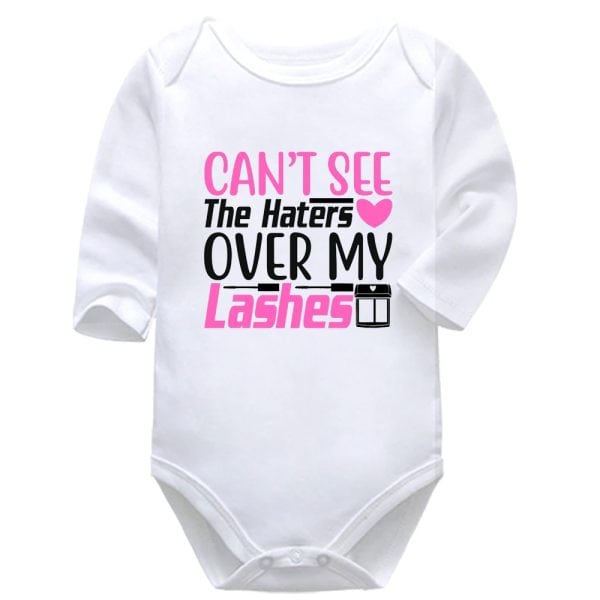 Can't See The Haters Over My Lashes | Make-up | Baby Vest Bodysuit Onesie |  Kids T-Shirt | Adult T-Shirt