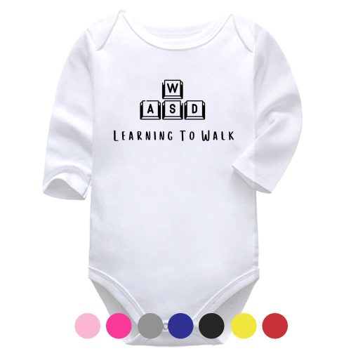 Learning To Walk | Gaming Vest | Video Games | Baby Vest Bodysuit Onesie