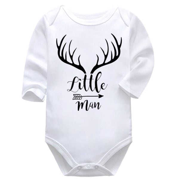 Little Man | Hunting | Baby Vest Bodysuit Onesie |  Kids T-Shirt