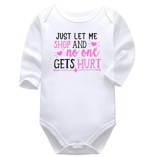 No One Gets Hurt | Shopping | Baby Vest Bodysuit Onesie |  Kids T-Shirt | Adult T-Shirt