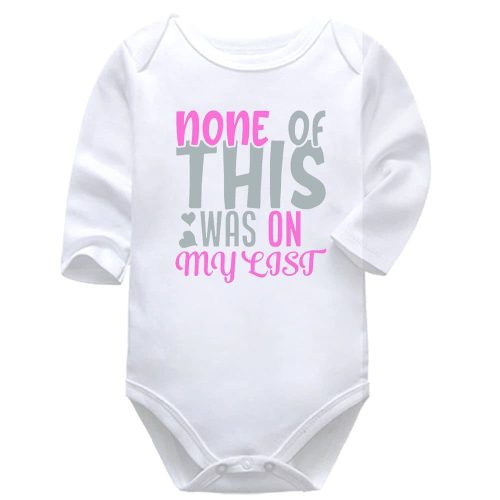 None Of This Was On My List | Shopping | Baby Vest Bodysuit Onesie |  Kids T-Shirt | Adult T-Shirt