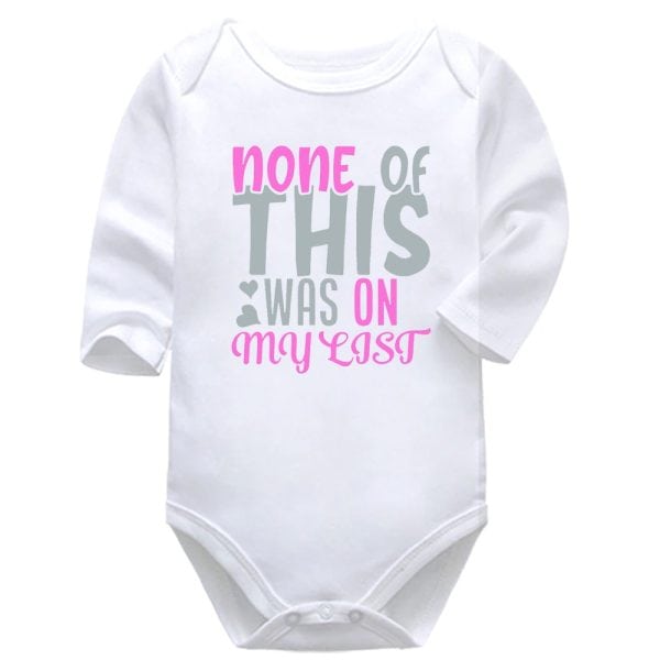 None Of This Was On My List | Shopping | Baby Vest Bodysuit Onesie |  Kids T-Shirt | Adult T-Shirt