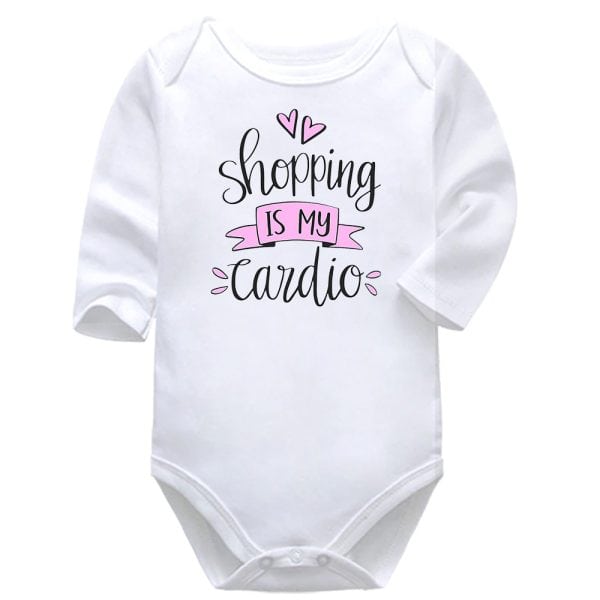 Shopping Is My Cardio | Shopping | Baby Vest Bodysuit Onesie |  Kids T-Shirt | Adult T-Shirt