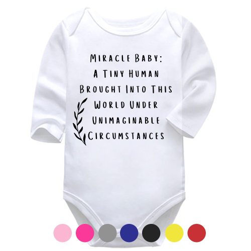 Miracle Baby | IVF Baby | Pregnancy Vest | Baby Vest Bodysuit Onesie