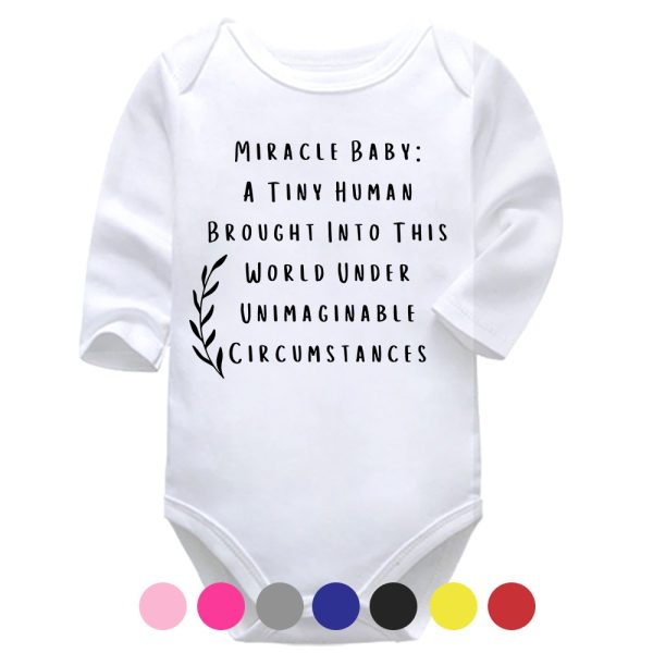 Miracle Baby | IVF Baby | Pregnancy Vest | Baby Vest Bodysuit Onesie