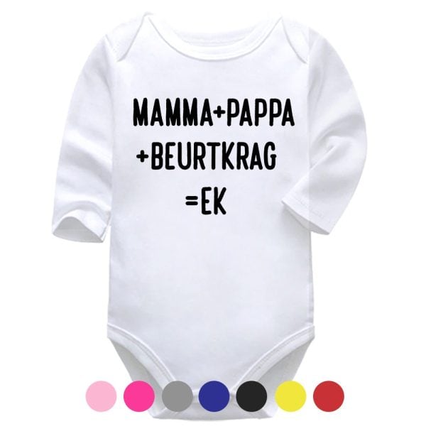 Mamma Plus Pappa Plus Beurtkrag | Funny | Pregnancy Birth Announcement | Baby Vest Bodysuit Onesie